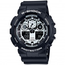 Мужские часы Casio G-SHOCK GA-100BW-1A